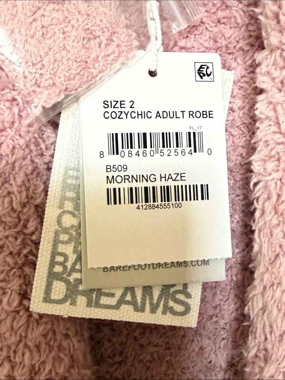 Barefoot Dreams Cozy Chic Plush Robe in Morning Haze - Picture 3 of 8